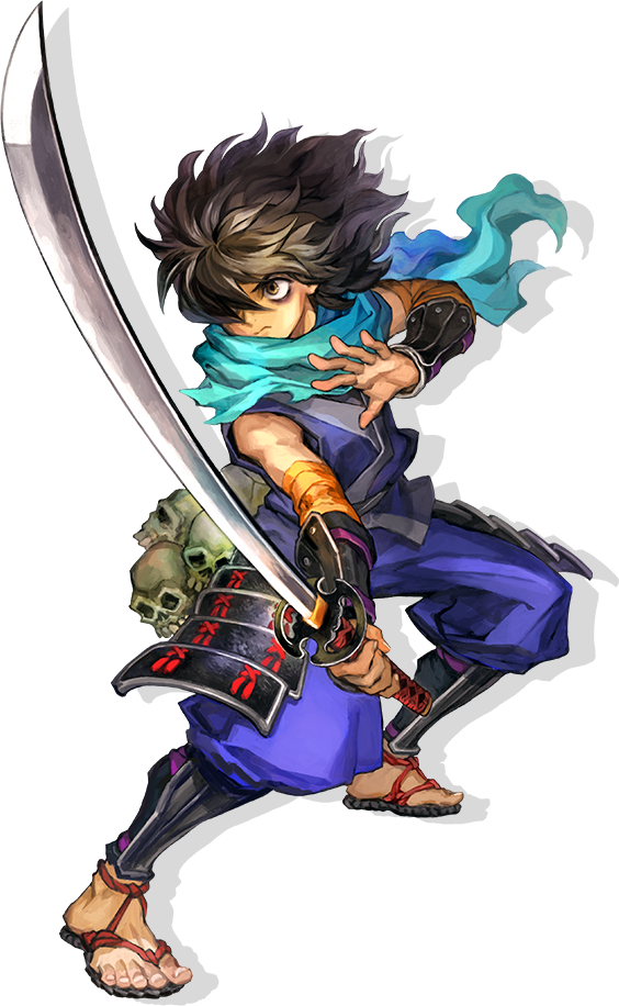 Kisuke wielding a Demon Blade